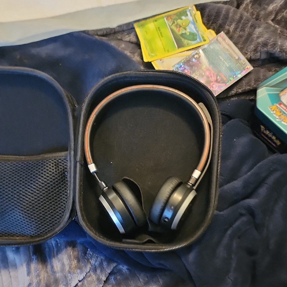 Black and Silver Headphones